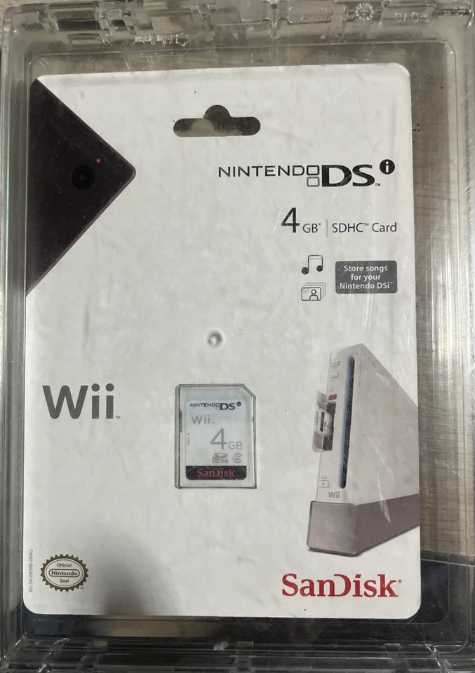SDHC Card - Sandisk 4GB - Per Nintendo DS - Sigillata - Immagine 1 di 2
