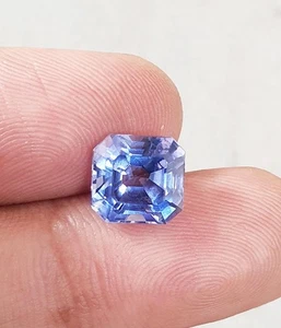 8.45 Ct Loose Gemstone Untreated Natural Kashmiri BLUE Sapphire Certified - Picture 1 of 7