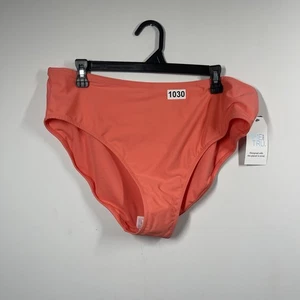 Nuevo con etiquetas Parte inferior de natación Time And True talla grande 1X tiro medio bikini coral playa piscina NUEVO - Imagen 1 de 11
