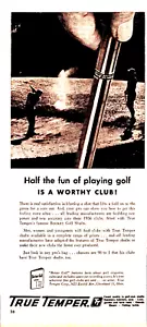 True Temper Golf Club Shaft 1956 Vintage Print Ad Pro's Bunker Shot 2 Players - Picture 1 of 1