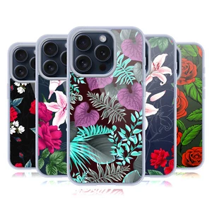 HAROULITA GORGEOUS DARK FLOWERS ÉTUI COQUE EN GEL POUR APPLE iPHONE TÉLÉPHONES - Photo 1 sur 12