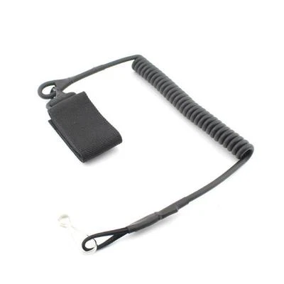 Pistol Lanyard Elastic Sling Handgun Secure Spring Retention Rope Sling - Image 1 of 4