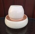 Poole Pottery Posy Ring Bowl And Small Round Vase Set