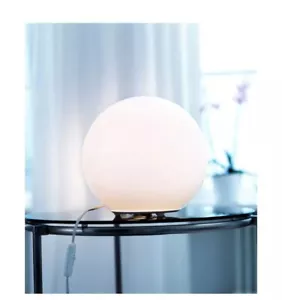 2 x IKEA FADO Mesa Escritorio Mesita de Noche Luz Redonda Globo Humor Lámpara Blanco 25 cm - Imagen 1 de 10