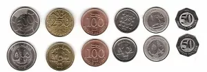 Lebanon 6 Pcs Coin Set, 25 50 50 100 250 500 Livres 1996 to 2018, UNC - Picture 1 of 3