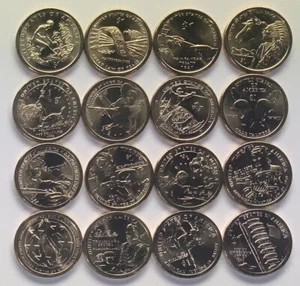 2009 - 2024 & 2025 Mint Roll Sacagawea Native American 17 Coin P Mint Unc Set - Picture 1 of 6