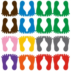 18 Paia Adesivi Patch Pavimento Impermeabili e Antiusura Decalcomanie per Prescolare - Foto 1 di 12