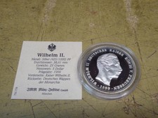 Palau, 1999, 5 $ Silver PP, Wilhelm II