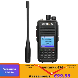 Radio Retevis RT3S DMR talkie-walkie numérique bi-bande 3000 canaux 2000 mAh - Photo 1/12