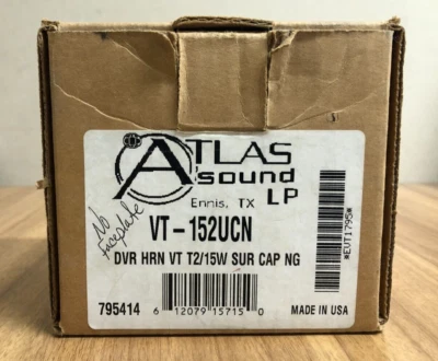 Atlas Sound VT-152UCN Compression Driver Speaker "missing faceplate" - Image 1 of 4