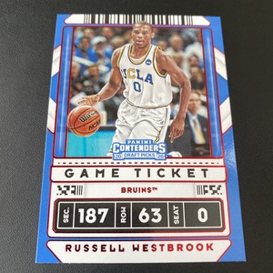 2020 Contenders Draft Picks Russell Westbrook Red Game Ticket #3 UCLA Bruins