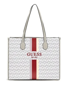 GUESS SILVANA Girlfriend Tote Stone Logo, Damentasche Schultertasche Shopper - Bild 1 von 4
