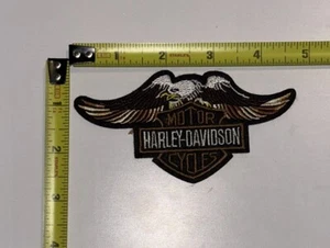 VINTAGE 4.75” Harley Davidson Wings Motorcycle Patch Original 1970s NEW Old Stoc - Picture 1 of 3