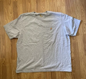 Carhartt talla ¡Camiseta de bolsillo de manga corta gris 3XL! ¡Apenas desgastado! - Imagen 1 de 6