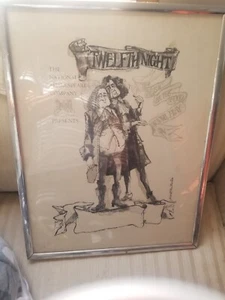 David Stone Martin Vintage 1974 Twelfth Night Prints Music - Picture 1 of 7