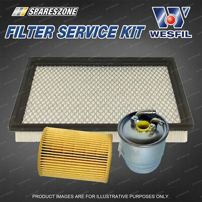 Oil Air Fuel Filter Service Kit for Jeep Commander XH Grand Cherokee WH 3.0L CRD - image 1 of 2