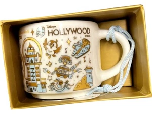 Neu mit Etikett Walt Disney World 50. Jubiläum Starbucks Hollywood Studios Tasse ORNAMENT - Bild 1 von 4