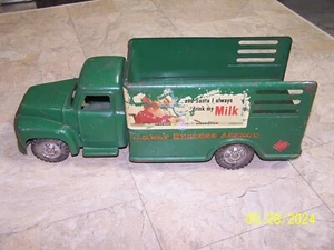 Vintage Pressed Steel Buddy L Railway Express Agency Milk & Ice Cream Truck - Picture 1 of 5