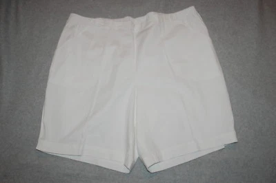 Женские белые эластичные шорты эластичная талия 2 кармана повседневные или нарядные 4 X 26 Вт-28 Вт - Изображение 1 из 2