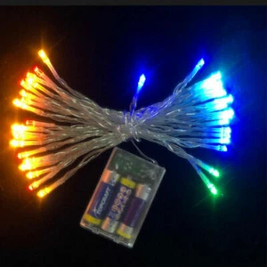 Battery Operated LED Fairy String Lights Lamp Christmas Party Wedding Xmas Decor - Picture 1 of 28