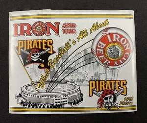 Vintage 1998 Pittsburgh Pirates MLB Iron City Beer Can Label Sticker - Picture 1 of 1