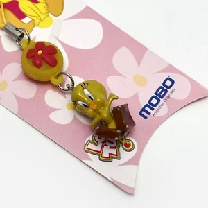 Official Looney Tunes Tweety Charm Strap Purse Key Chain Galaxy iPhone iPad - Picture 1 of 13
