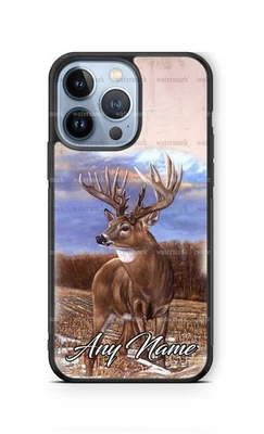 White-tailed Deer in Woods Phone Case for iPhone 16 Samsung S25 S24FE Google - Image 1 of 4
