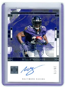 2024 Panini Impecable #VS-WME Willis McGahee Vibes Signatures #/75 - Imagen 1 de 2