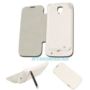 3500MAH BACKUP BATTERY CHARGER EXTENDED POWER CASE COVER WHITE GALAXY S4 - Photo 1 sur 1