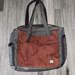 REI Laptop Messenger Bag Gray Rust Tote Recreational Equipment Inc Cross Body - Picture 1 of 9