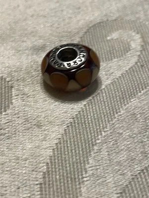 Pandora ámbar cristal de Murano encanto plata de ley Foto 1 de 2