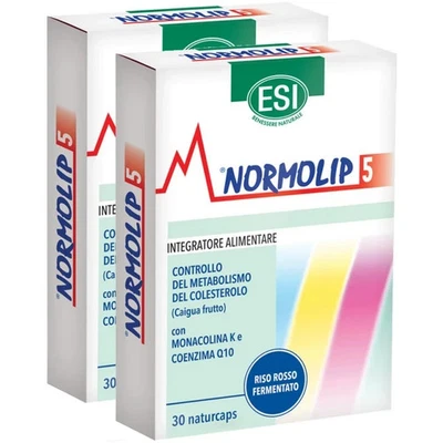 Normolip 5 Duo Pack 2x30 Capsule - Controllo del Colesterolo (Lipid Care) - Immagine 1 di 2
