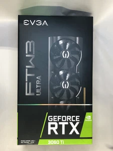 USED EVGA GeForce RTX 3060 Ti FTW3 ULTRA GAMING 8GB GDDR6 Video Card GPU - Afbeelding 1 van 3