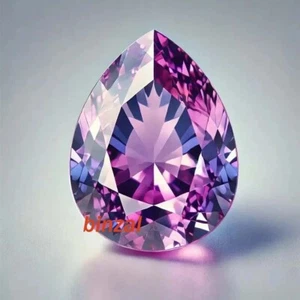 10 CT Rarely Find Flawless Color Changing Russian Alexandrite Pear Cut Gemstone - Picture 1 of 5