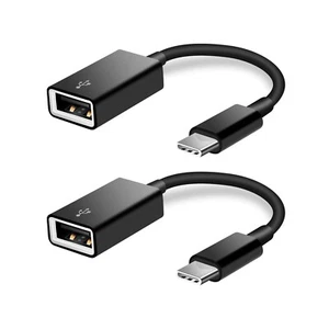 Adaptateur USB C vers USB [2 Pack], Câble OTG Type-C Type C Mâle vers USB A Femelle - Photo 1 sur 7