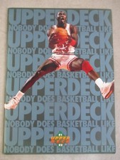 VINTAGE 1991-92 UPPER DECK BASKETBALL CARDS DEALER ADVERTISING SALES FOLDER