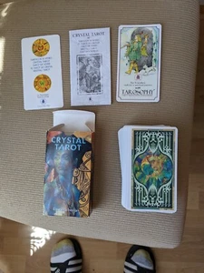 Crystal Tarot Deck by Elizabeth Trevisan BEAUTIFUL AUTHENTIC RARE OOP HTF 2001 - Picture 1 of 2