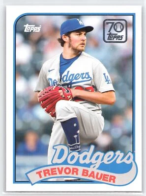 2021 Topps Update #70YT-39 Trevor Bauer 70 Years of Topps Baseball - Image 1 of 2