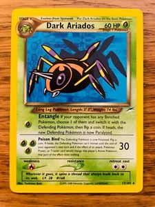 ¡Juego de cartas de Pokémon Dark Ariados (17/105) raro de Neo Destiny! ¡P&P GRATIS! - Imagen 1 de 23
