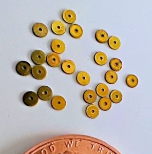 tiny tiny brass washers Precision PE 25 pcs. / lot LARGE SIZE od=~0.075" USA - Picture 1 of 4