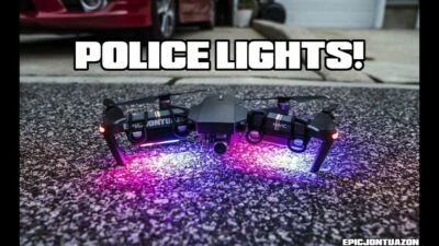 2 Pack Police STROBE Anti Collision Warning Lights for DJI Mavic Air 2 s Combo