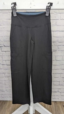 XXSMALL NEGRO A455114 Mujer con Control Reg Control Abdomen Pantalones Pierna Ancha Foto 1 de 3