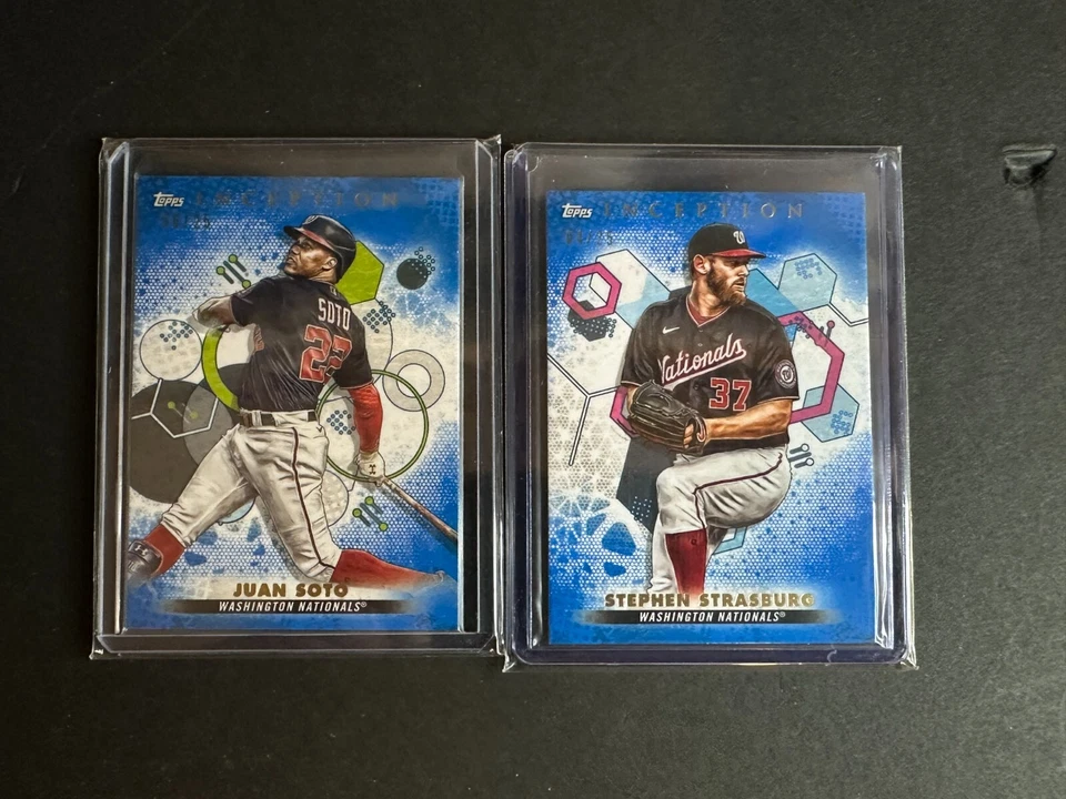 Topps Inception 2022 Washington Nationals azul paralelo/25 Soto Strasburg Foto 1 de 1