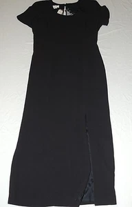 Nuevo con etiquetas Maggy London Talla 10 Sexy Pequeño Vestido Negro Cóctel Formal Fiesta Foley's - Imagen 1 de 10