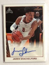 2021-22 Leaf Memories - 1990 Base Autographs #BA-JS2 Jaden Shackelford