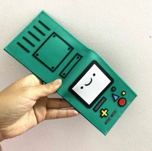 Hot Adventure Time Bmo Short Wallet PVC Double Fold Cartoon Wallet Gift New - Picture 1 of 6