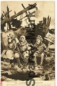 The Conscientious Exhilarator Bruce Bairnsfather WW1 Vintage Postcard N07 - Picture 1 of 2