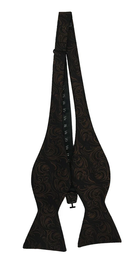 Pajarita para hombre con corbata ajustable calidad banda para el cuello satinado patrón liso colores EE. UU. Foto 1 de 1