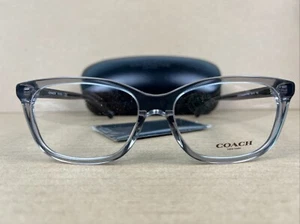 Coach HC 6139U 5176 Transparent Grey Eyeglasses 53-15-140 Frames - NEW - Picture 1 of 7