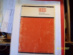 J.I. Manual del operador del cargador Case 70 OEM original más folleto de ventas - Imagen 1 de 4